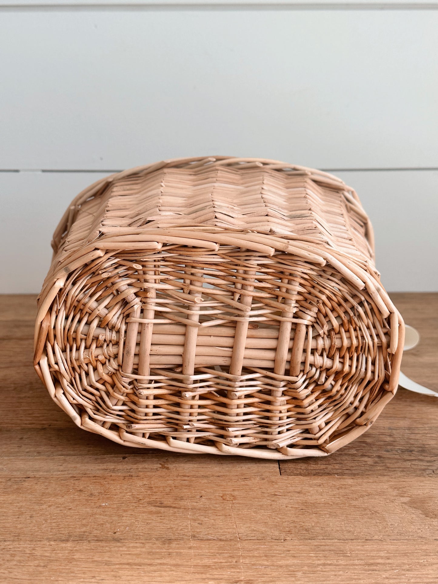 Natural Willow Mail Basket with Bow