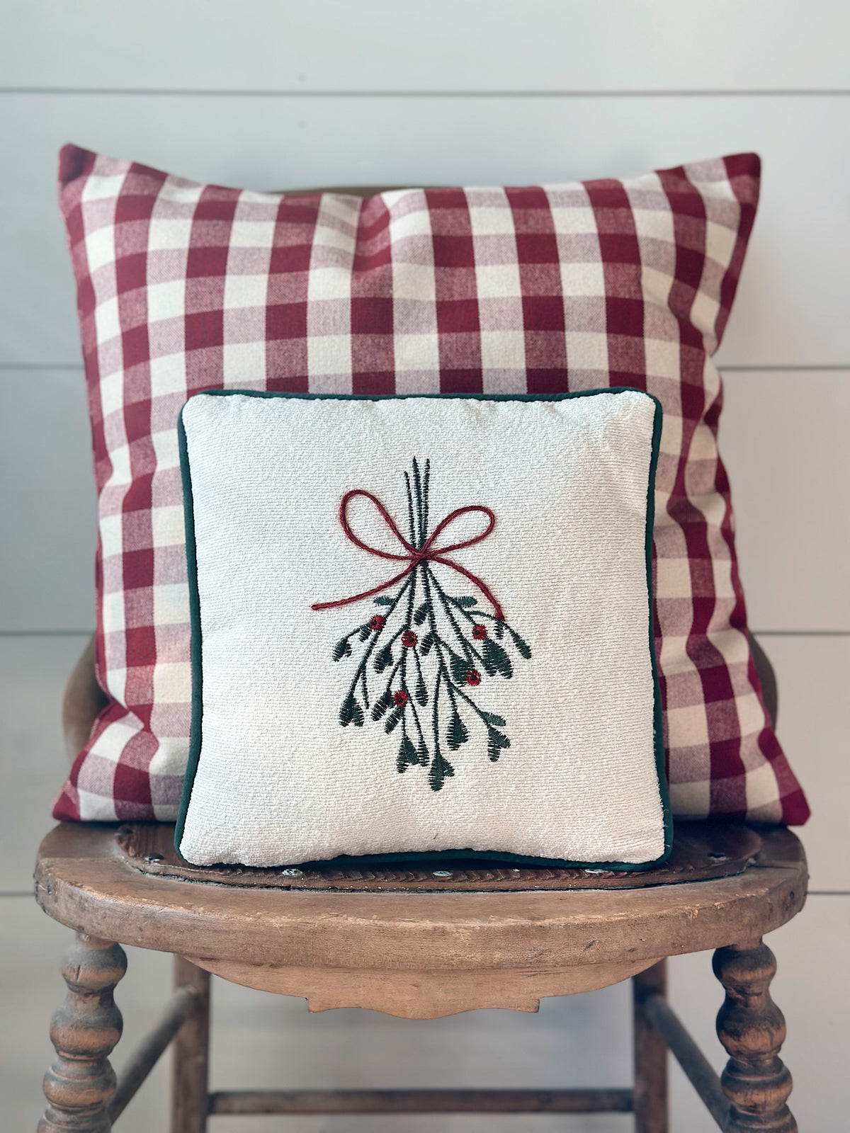 Petite Mistletoe Pillow