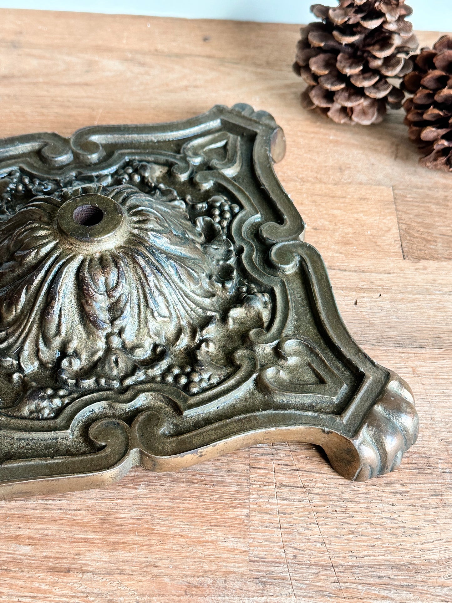 Vintage Cast Iron Lamp Base