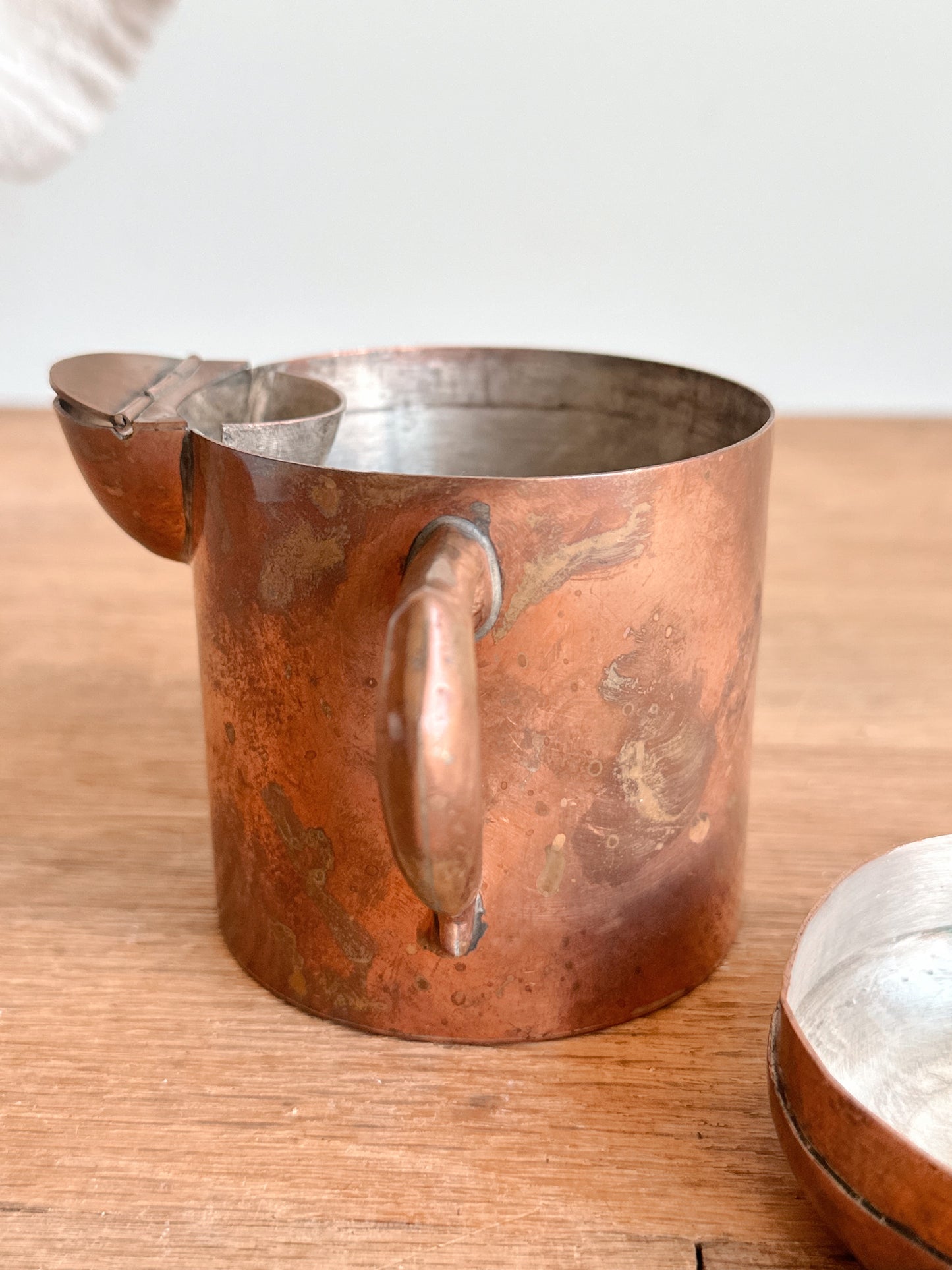 Vintage Copper Creamer