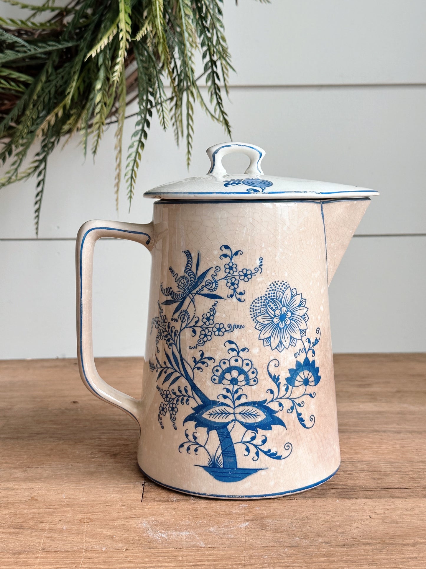 Beautifully Stained Antique Chocolate Pot