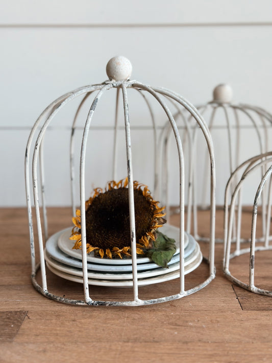Set of 3 Chippy Iron Cloches