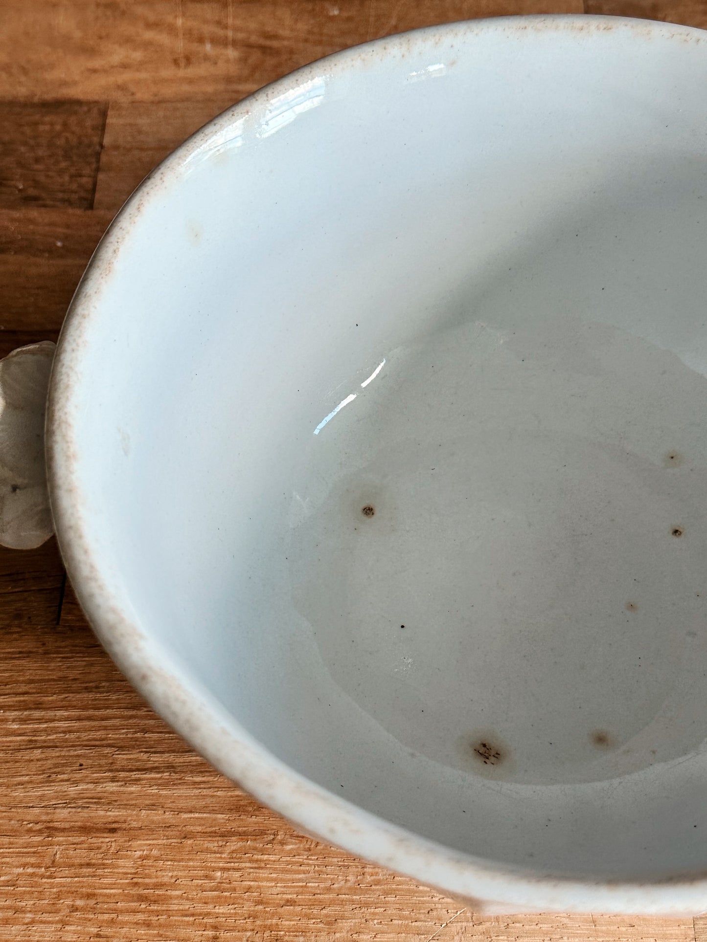 Antique Jacob Furnival Ironstone Punch Bowl & Lid