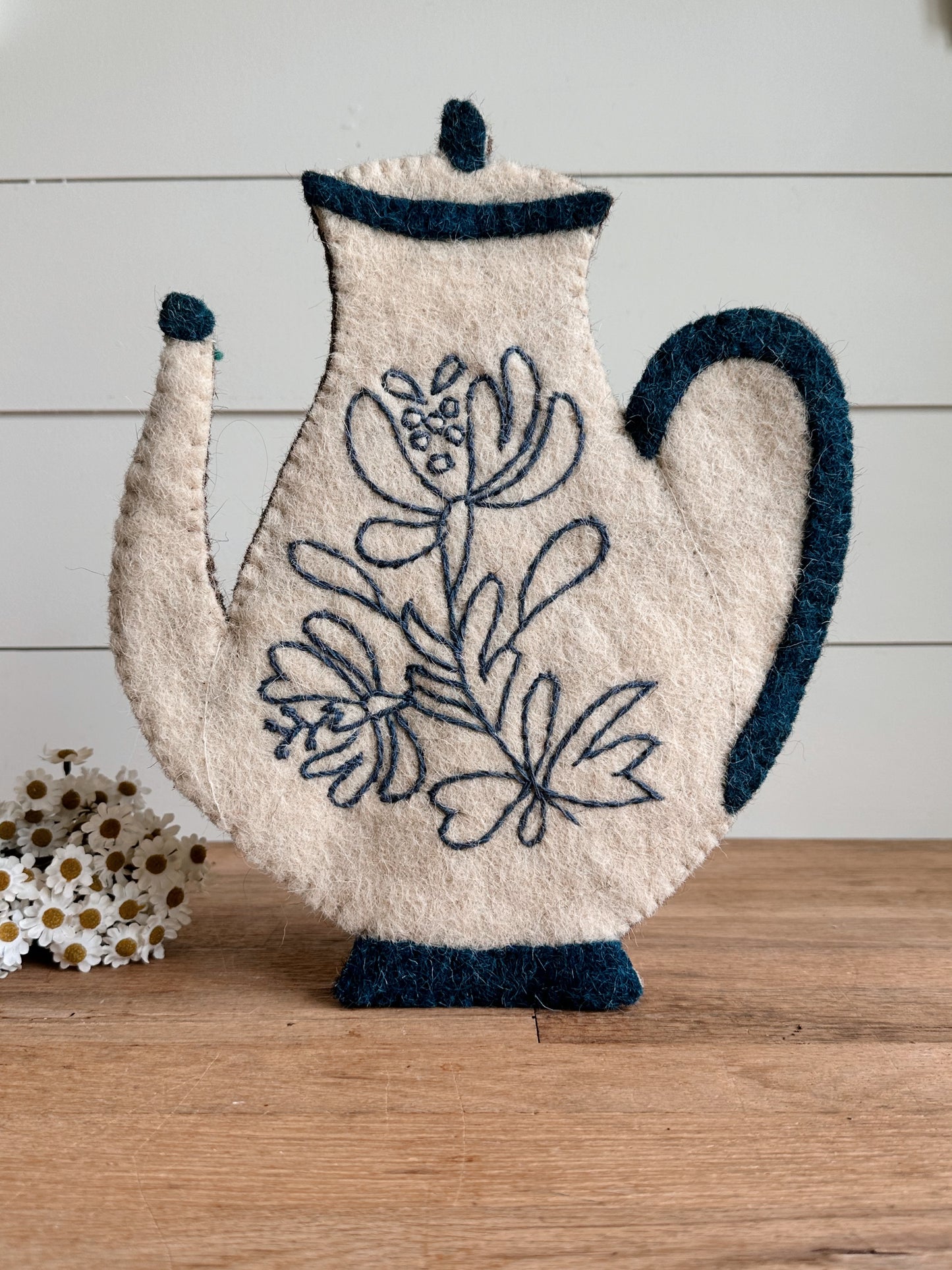 Vintage Handmade Felted Teapot