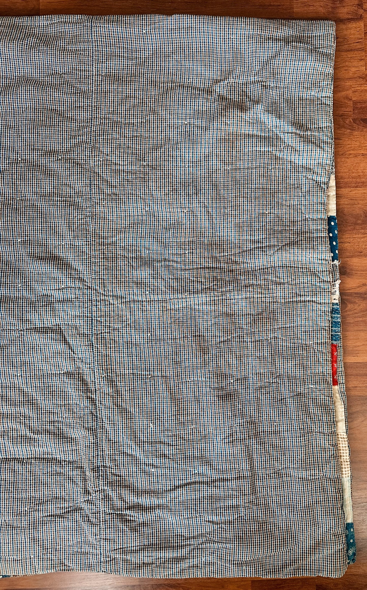 Vintage Hand-Tied Scrap Patchwork Quilt