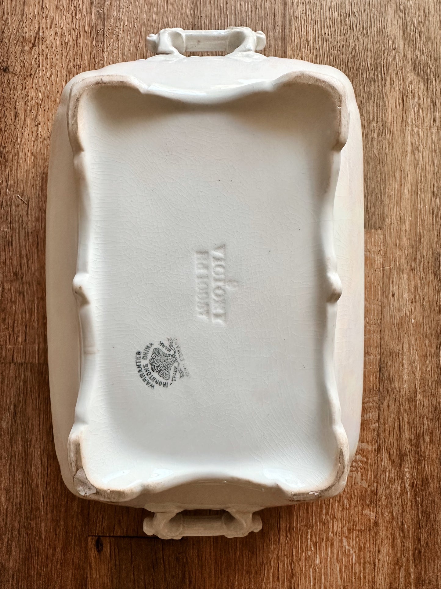 Antique John Edwards Ironstone Tureen