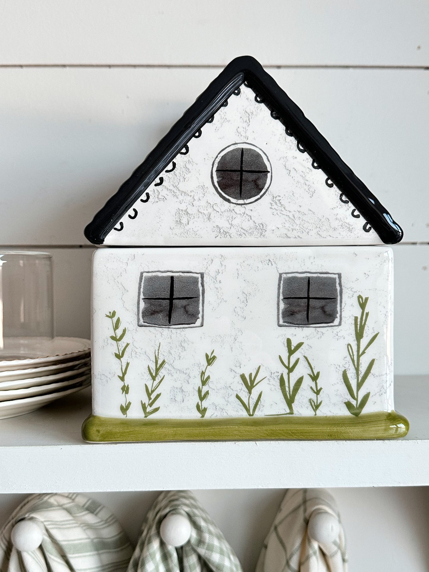 Cottage Cookie Jar