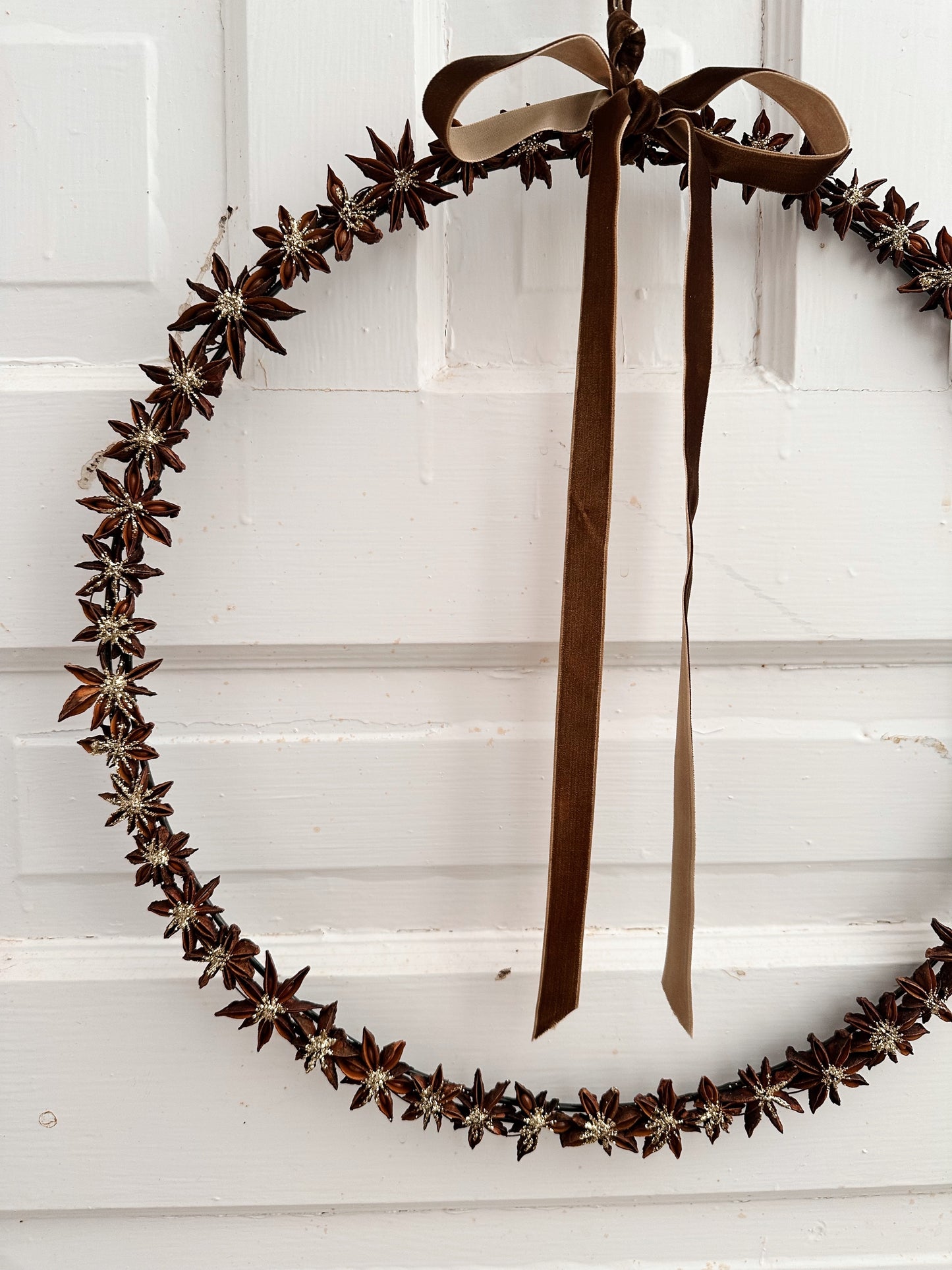 Star Anise Glitter Wreath