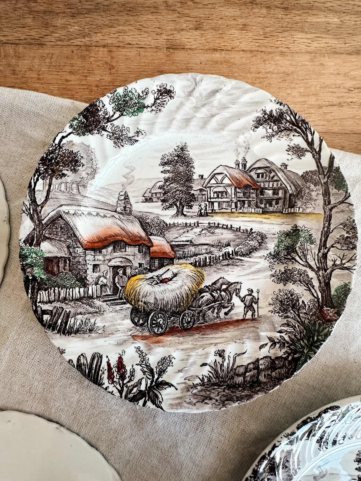 Collection of Four Ridgway Staffordshire Transferware Plates
