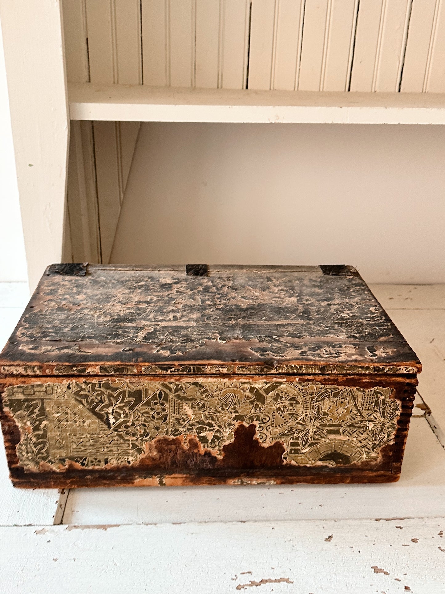 Late 1800s Antique Wood Frank Siddalls Soap Box