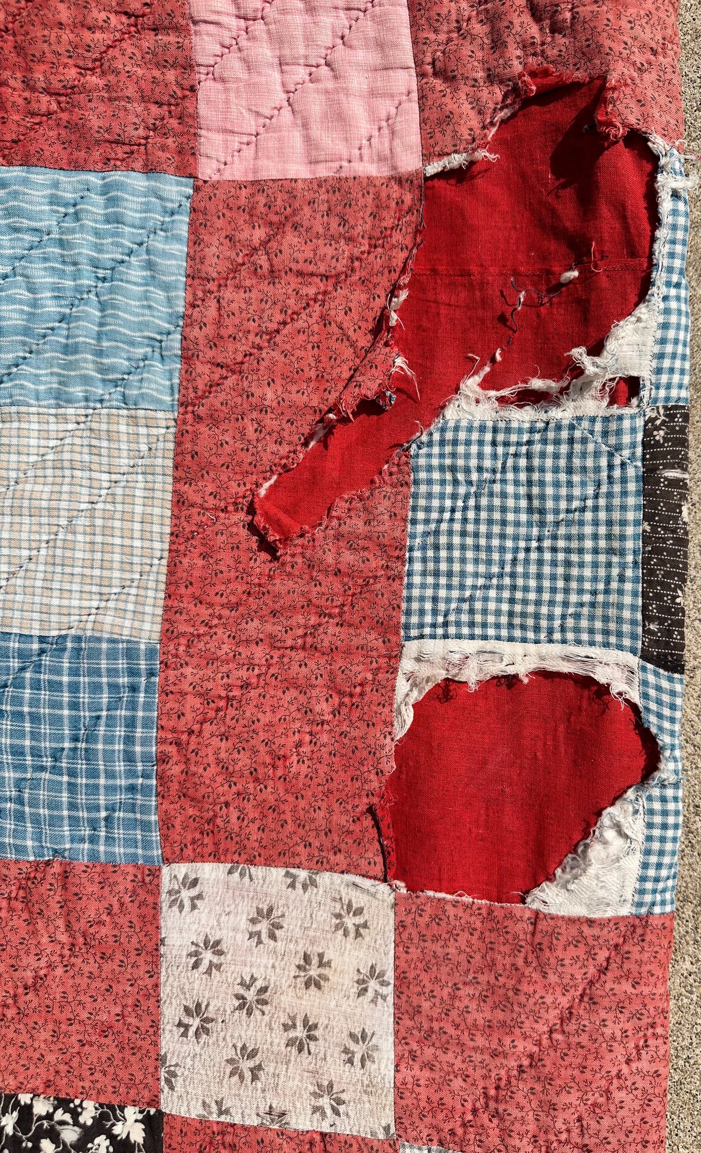 Antique Nine Patch Variation Quilt