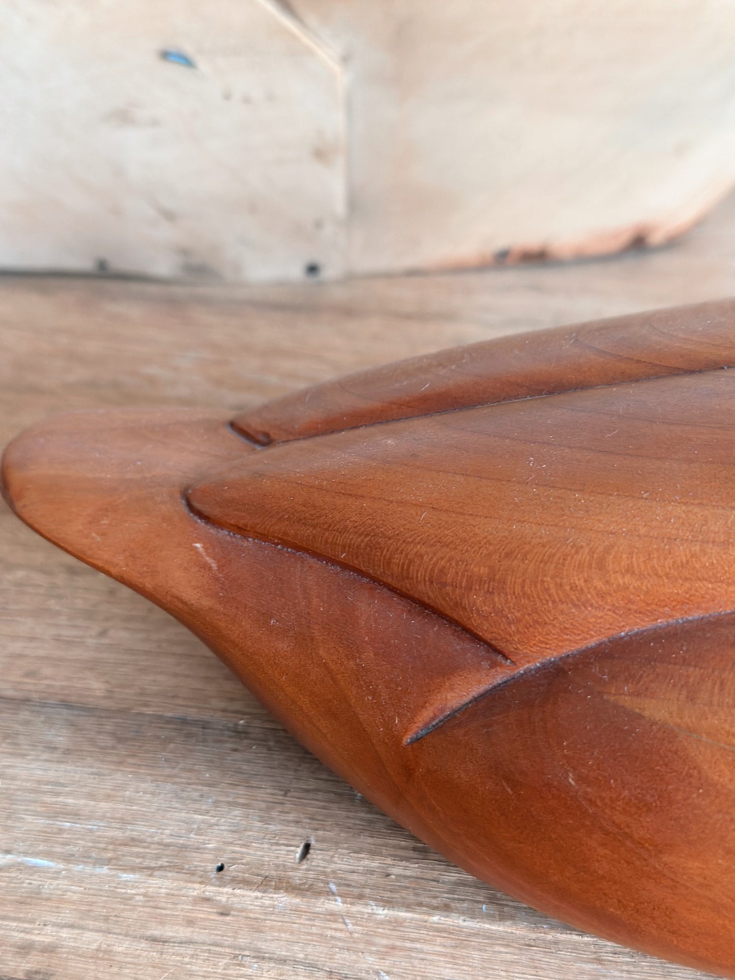 Vintage Carved Wood Duck