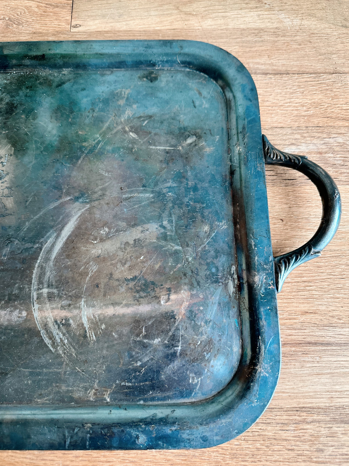 Vintage Soldered SilverUS Navy Serving Tray