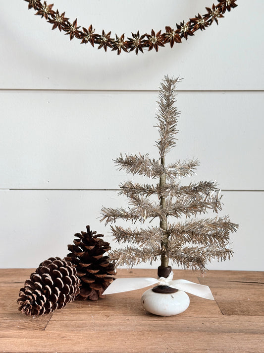 Vintage Doorknob Tinsel Tree