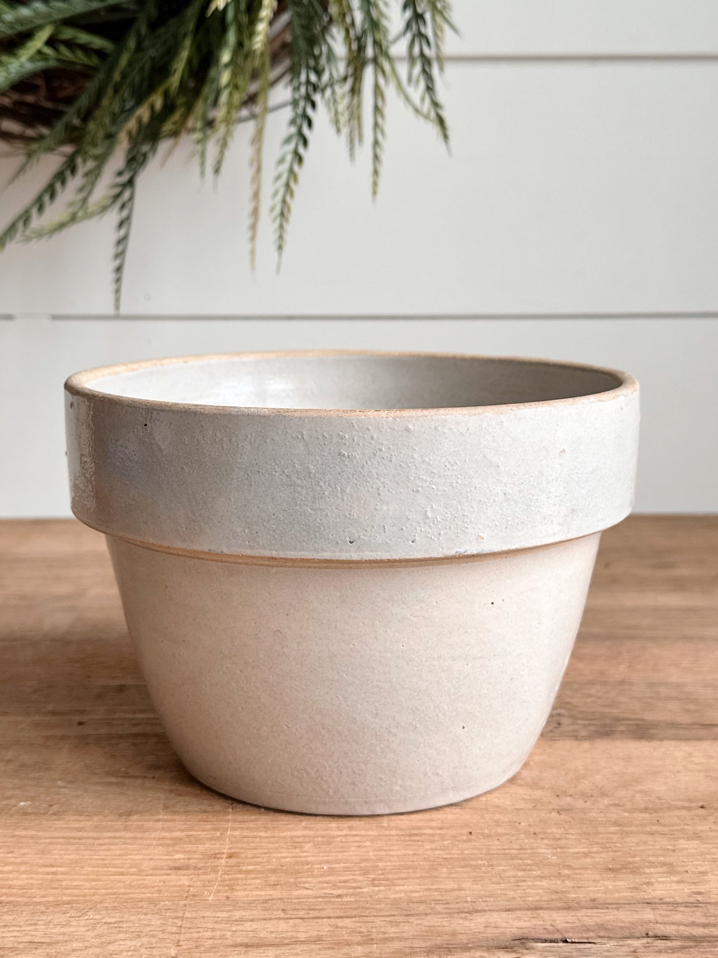 Vintage Stoneware Crockery Bowl /Planter