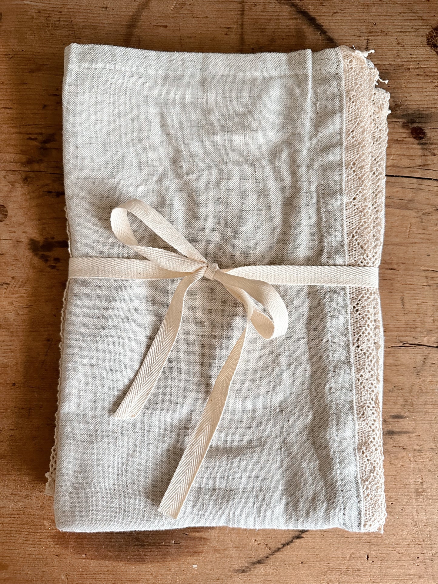 Heirloom Linen Tea Towels (Linen Grey)