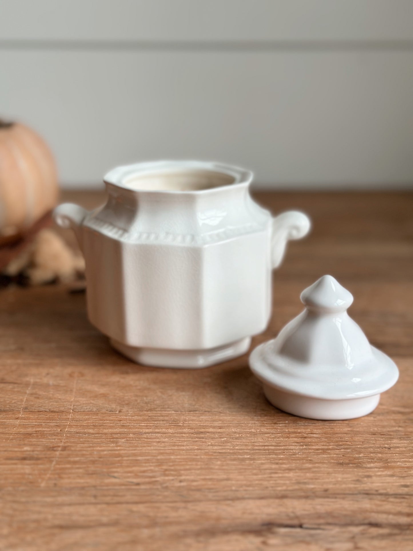 Pumpkin Chai - Porcelain Sugar Bowl