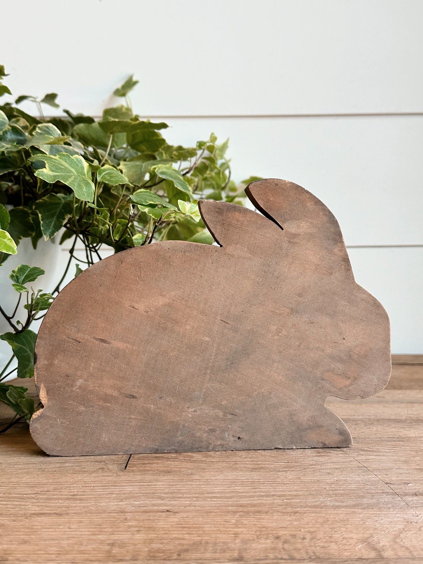 Vintage Wood Bunny Cutout