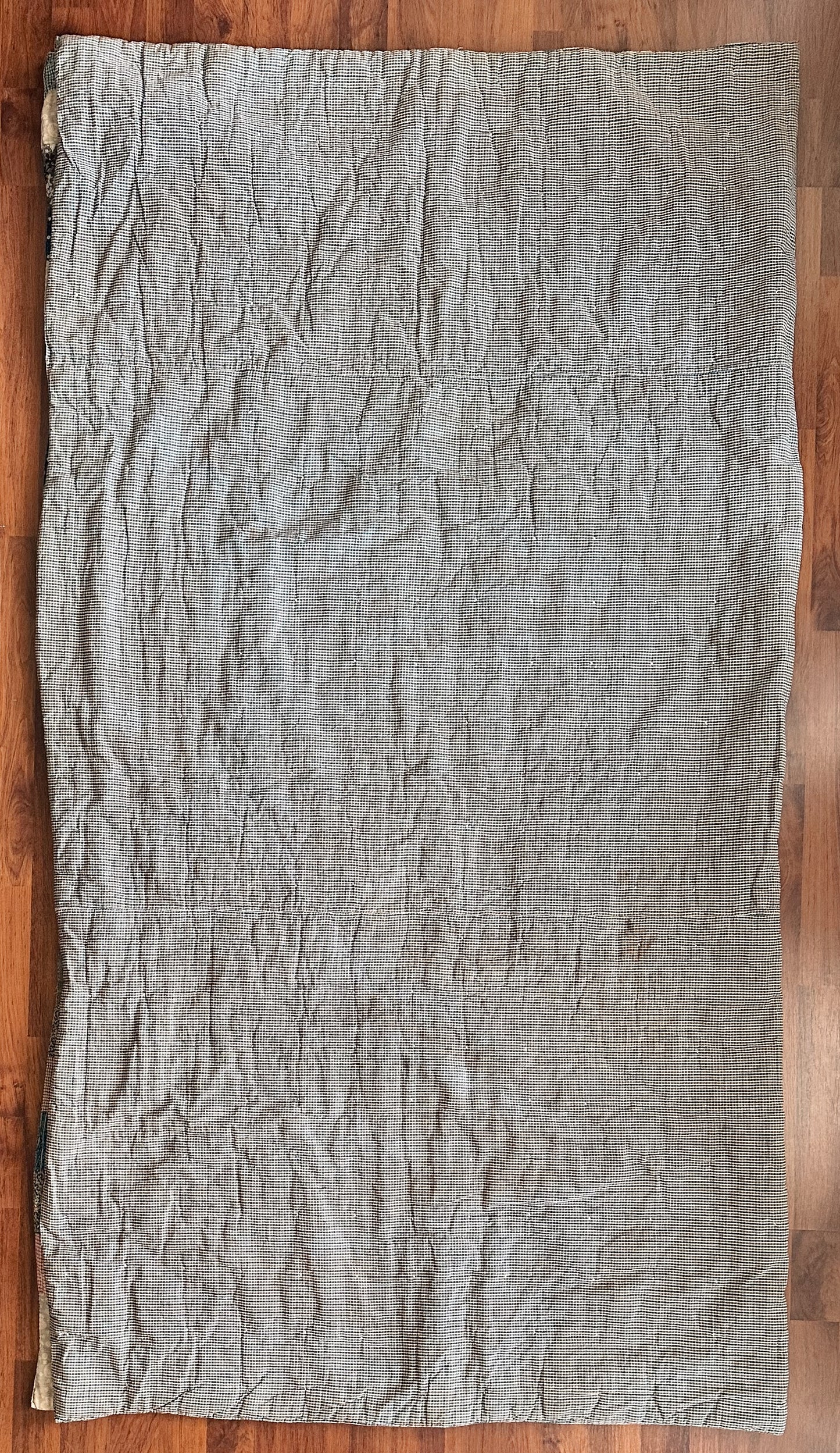 Vintage Hand-Tied Scrap Patchwork Quilt