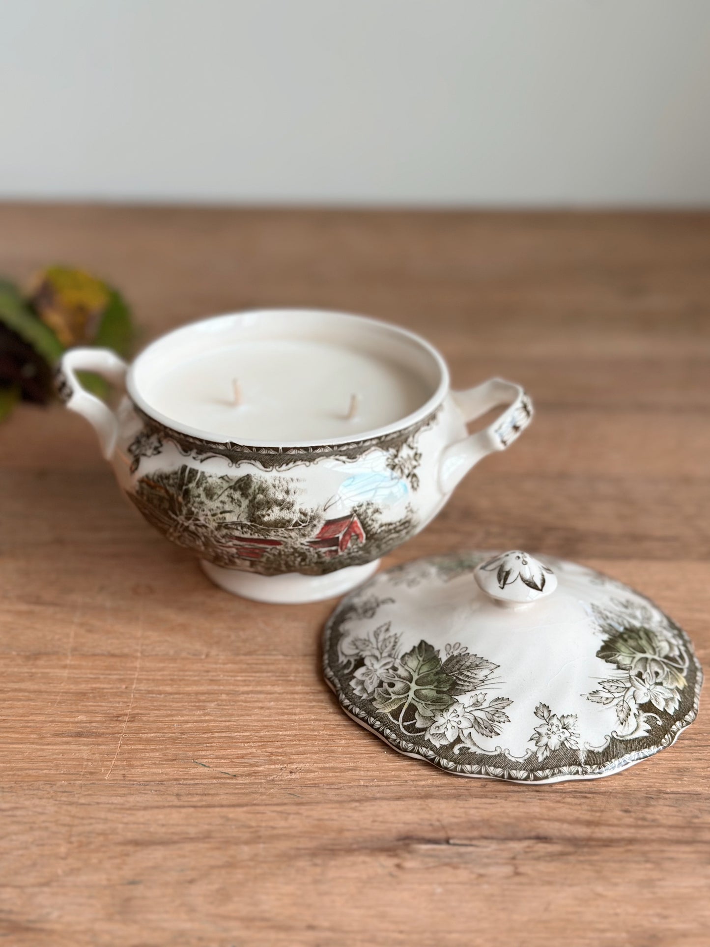 Woodland Berry - Vintage Transfer Ware Sugar Pot