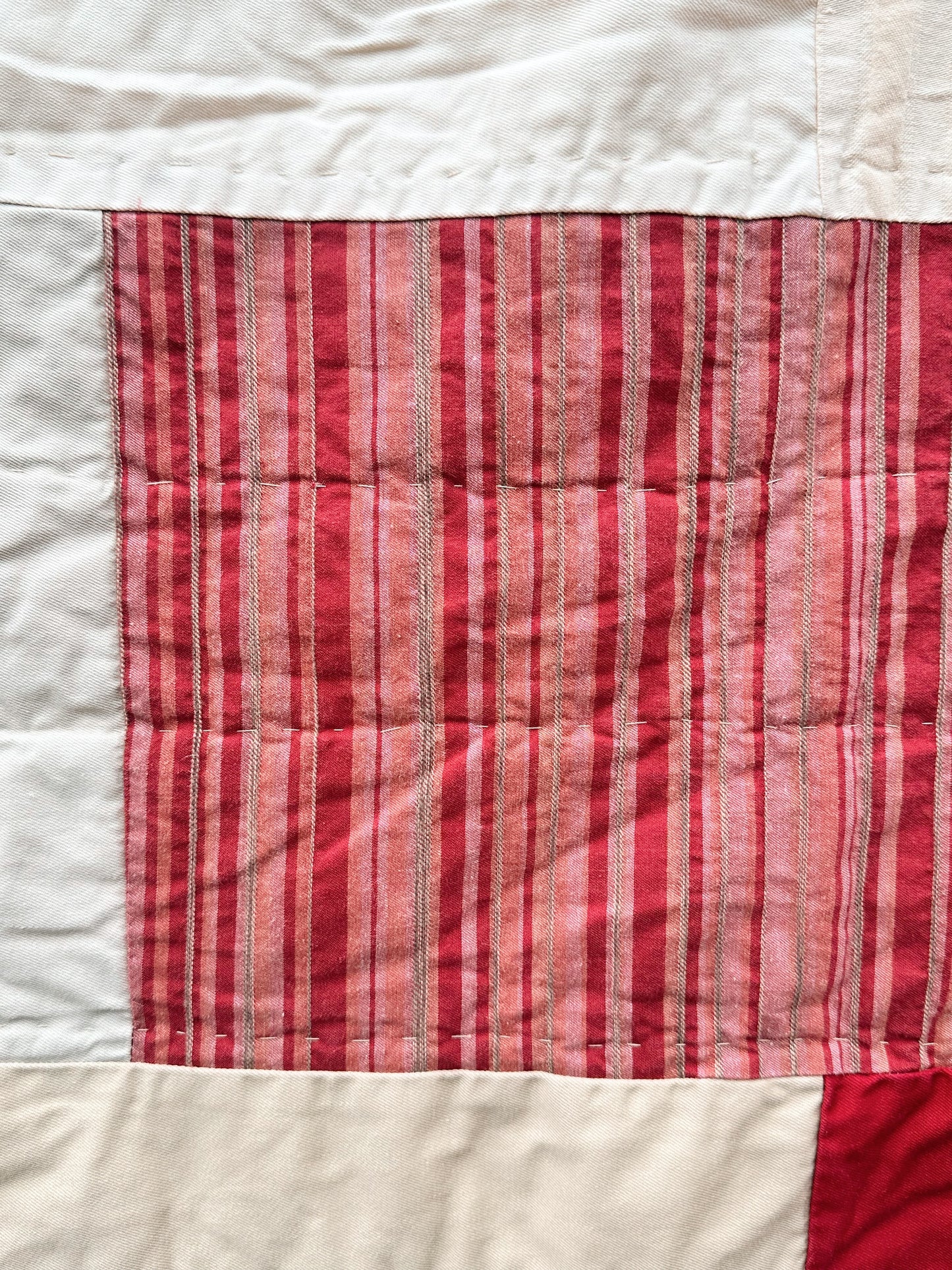 Vintage Woolrich Home Hand-Quilted Patchwork Quilt + Sham