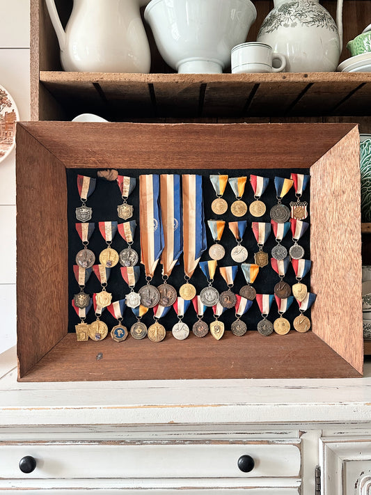 Vintage Framed Junior Olympic Medal Collection