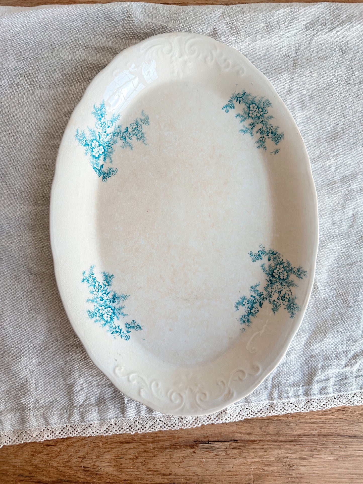 Antique Laughlin Colonial Ironstone Platter