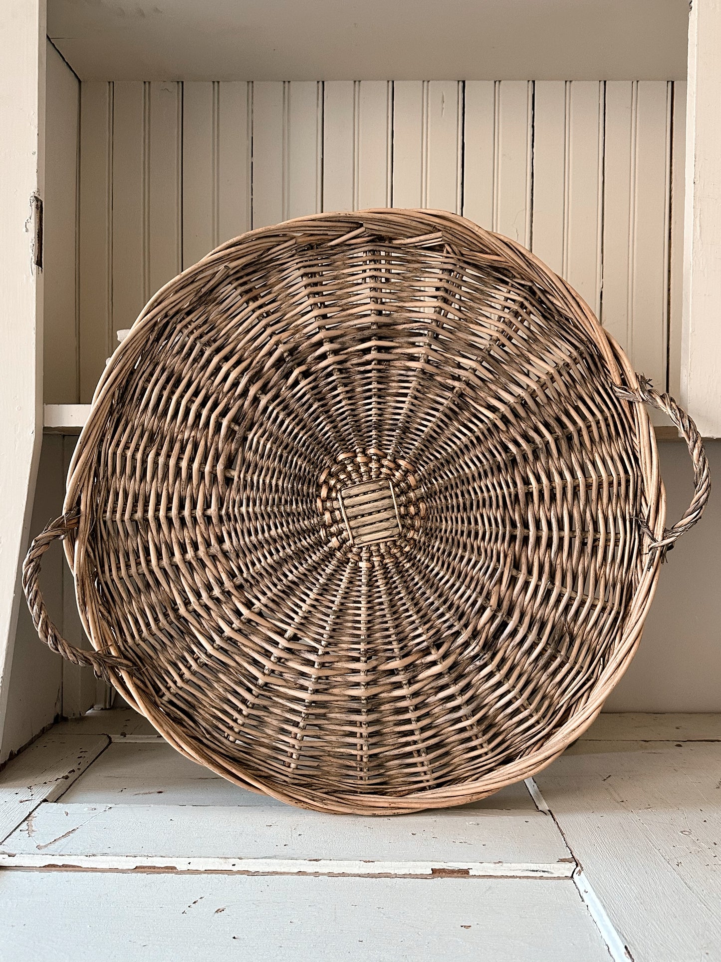 Set of Weathered Wicker Trays