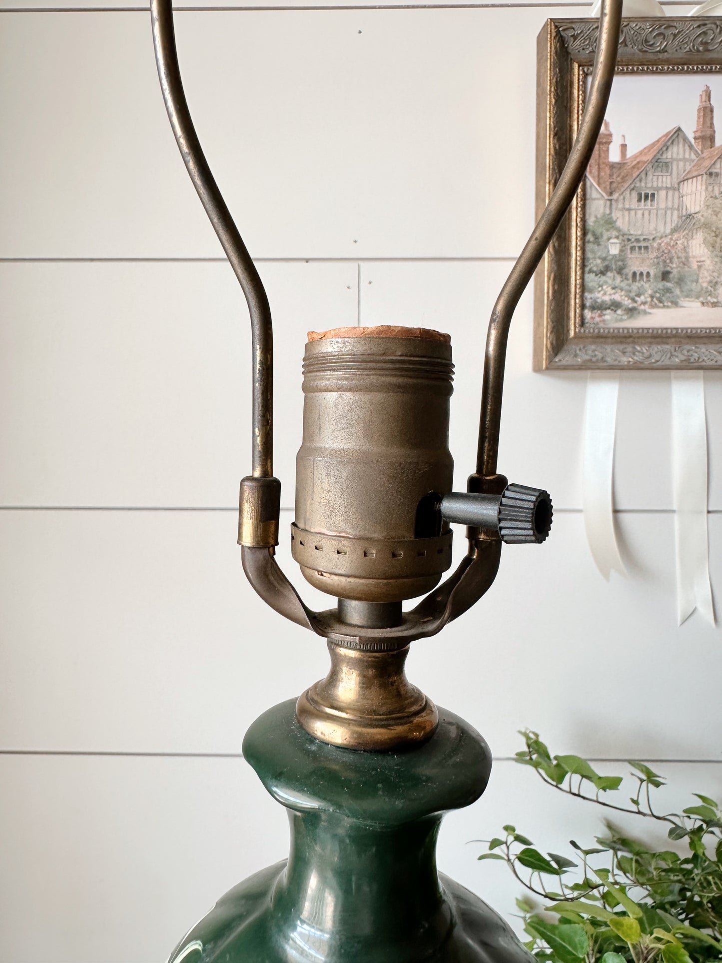 Vintage Hand Painted Lamp