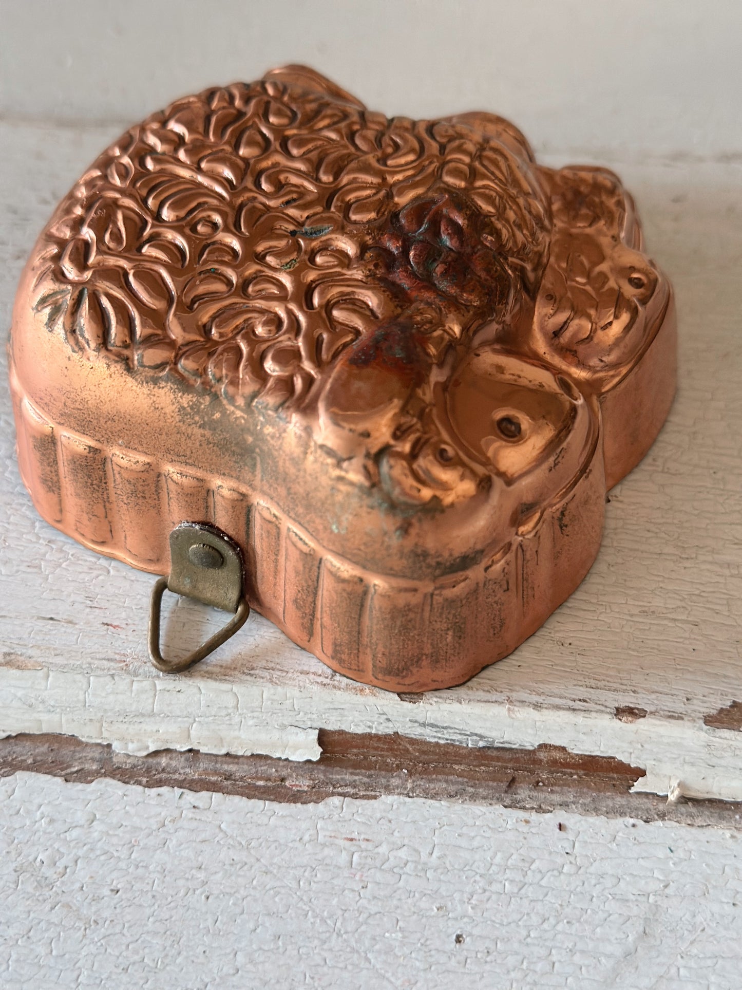 Petite Vintage Copper Lamb Mold