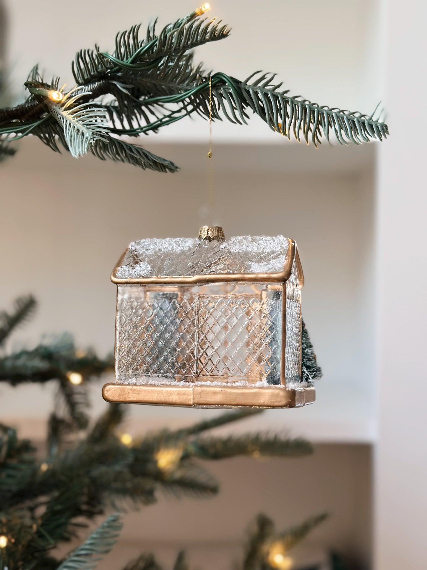 Glass Greenhouse Ornament