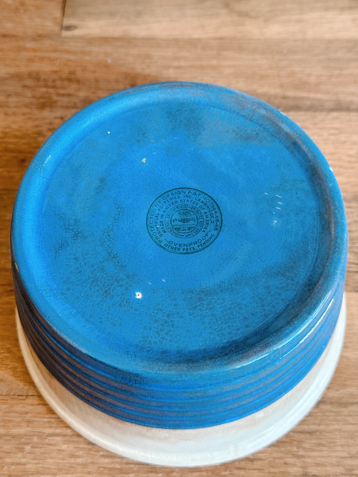 Vintage Universal Pottery Nesting Bowls