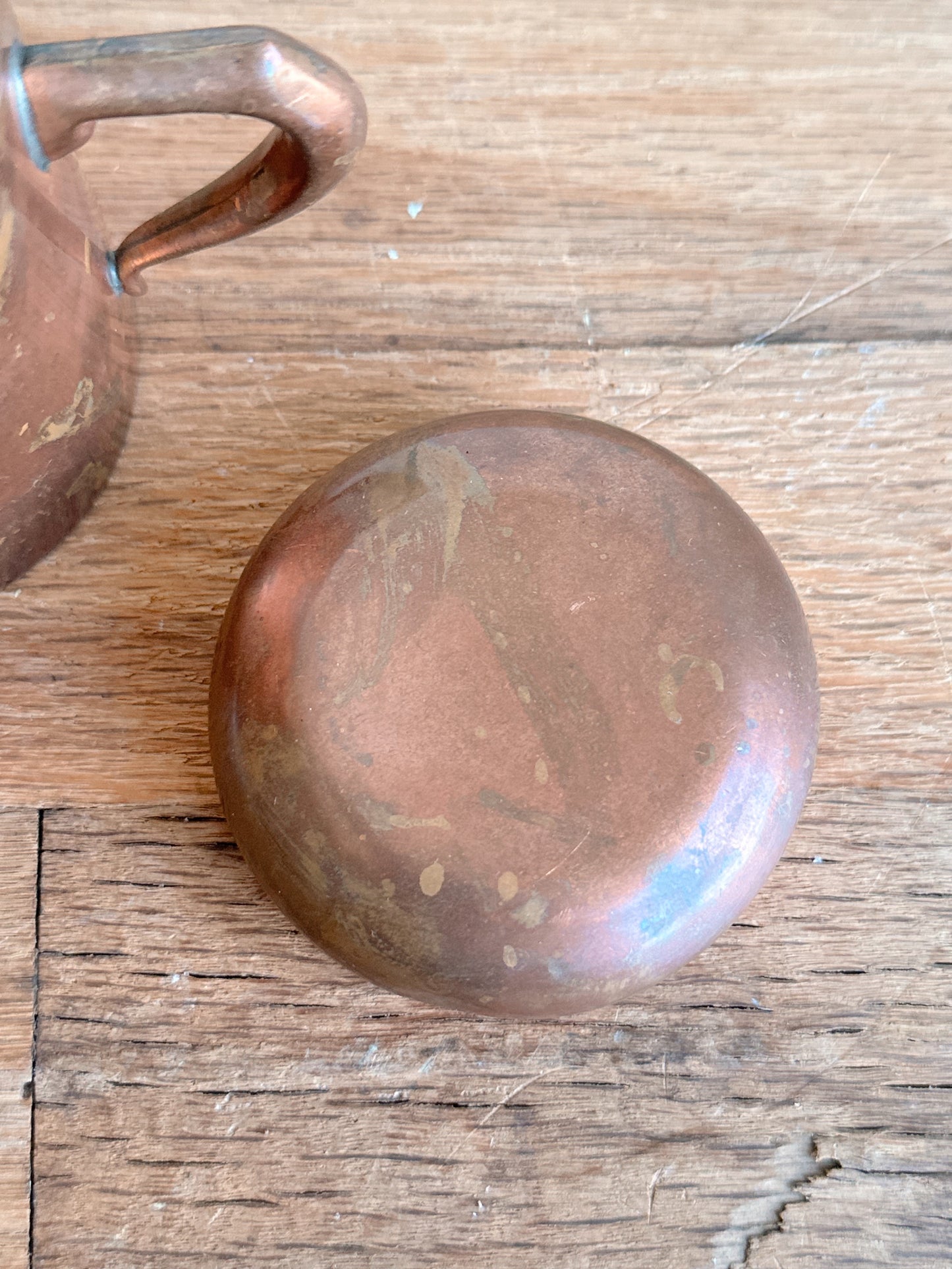 Vintage Copper Creamer