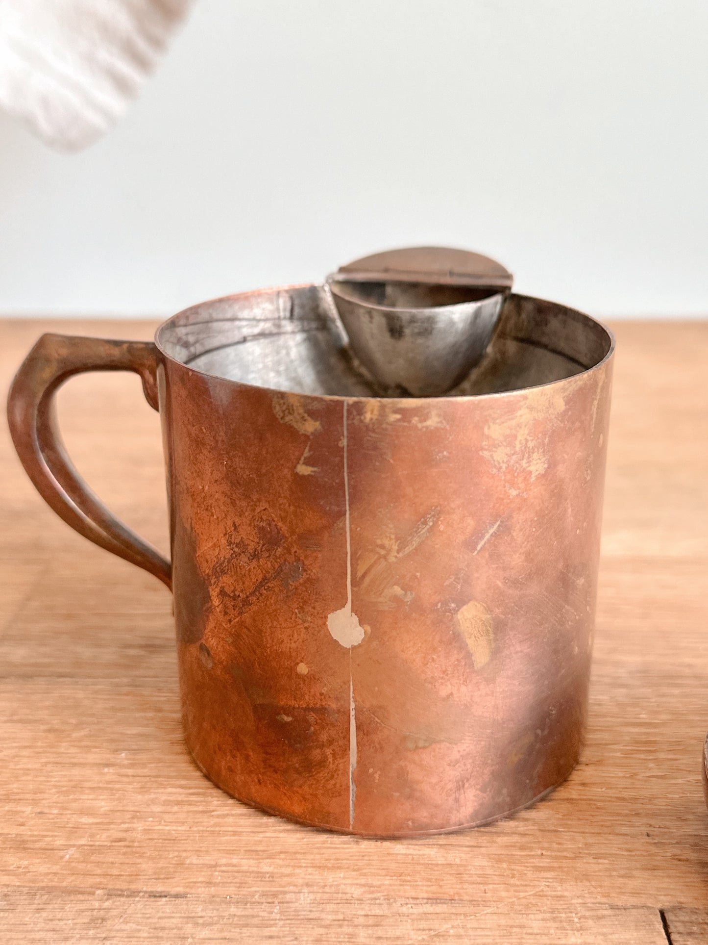 Vintage Copper Creamer