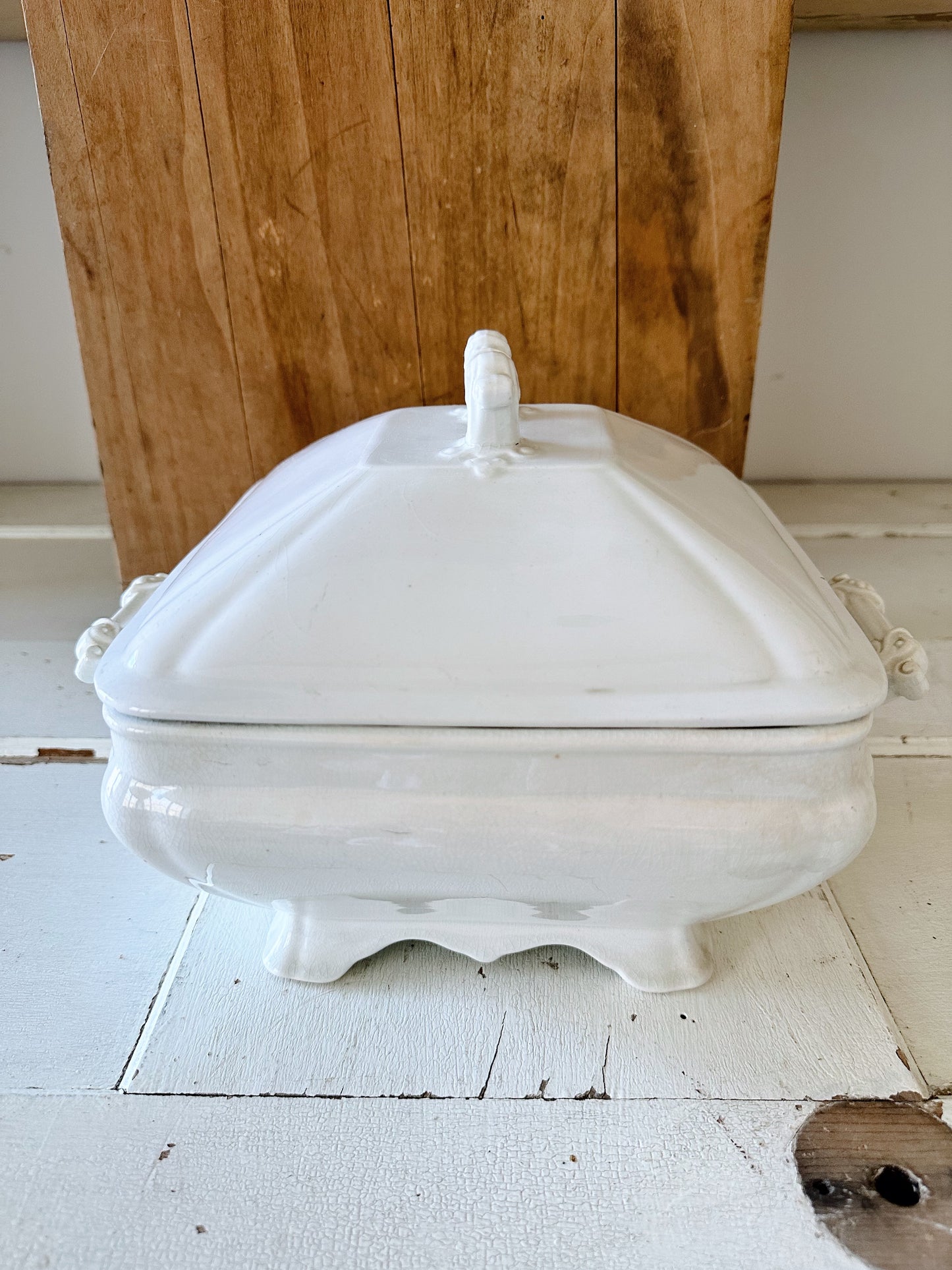 Antique John Edwards Ironstone Tureen