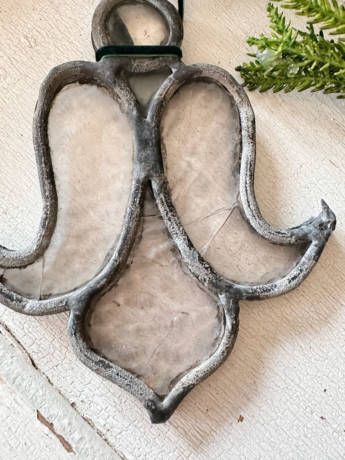 Vintage Leaded Glass Ornament