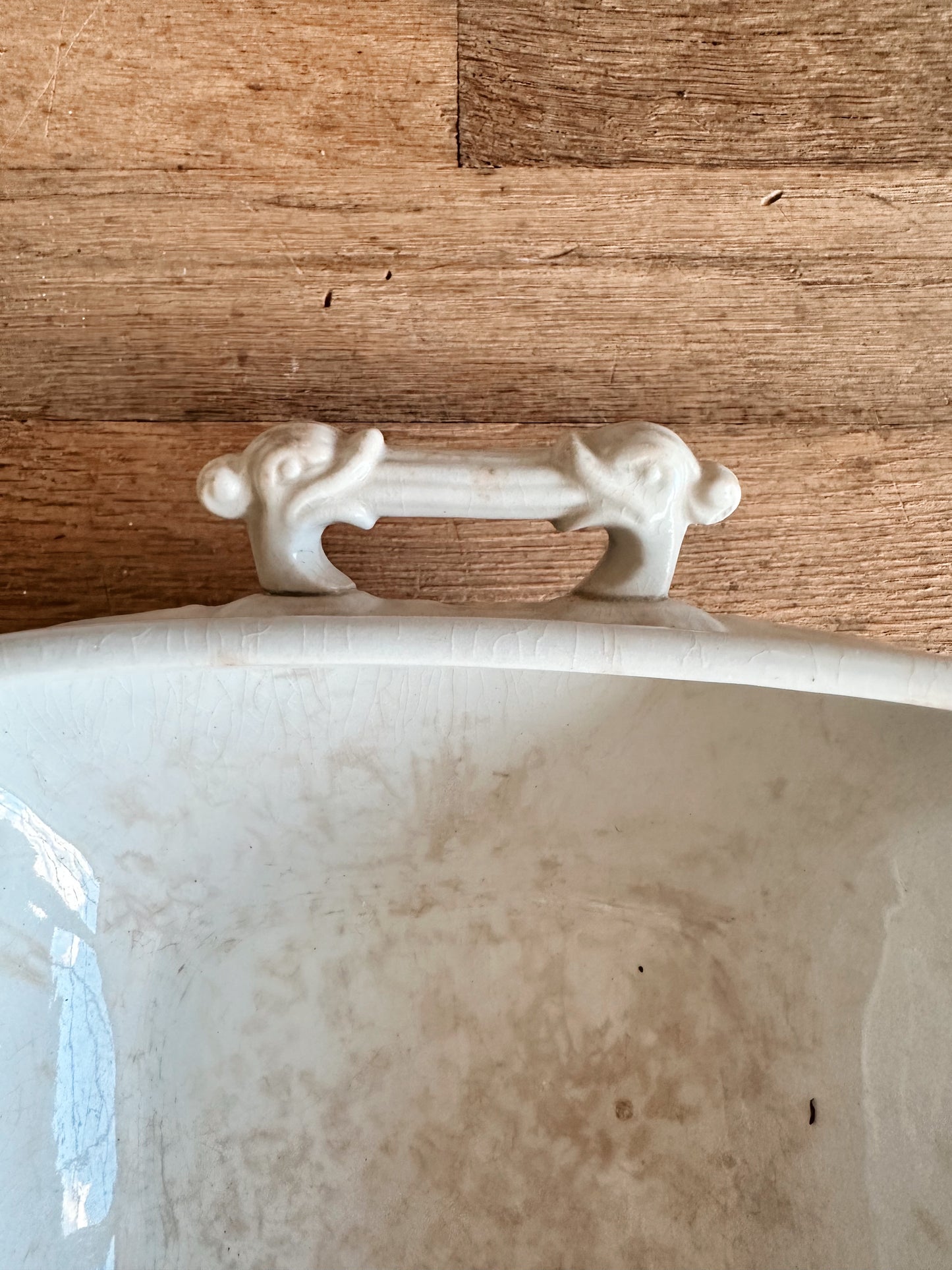 Antique John Edwards Ironstone Tureen