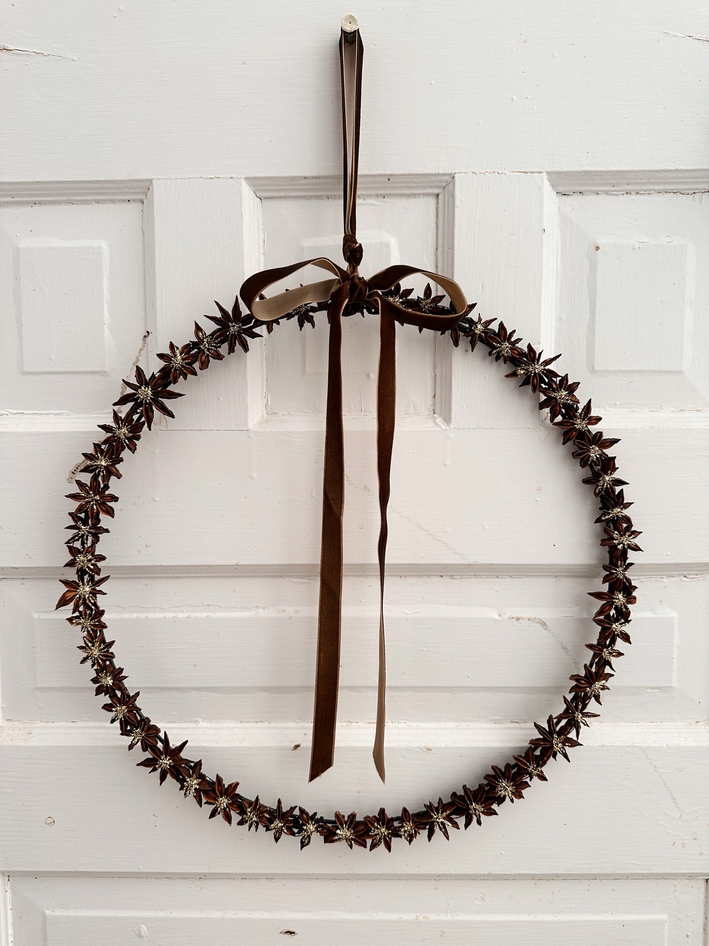 Star Anise Glitter Wreath