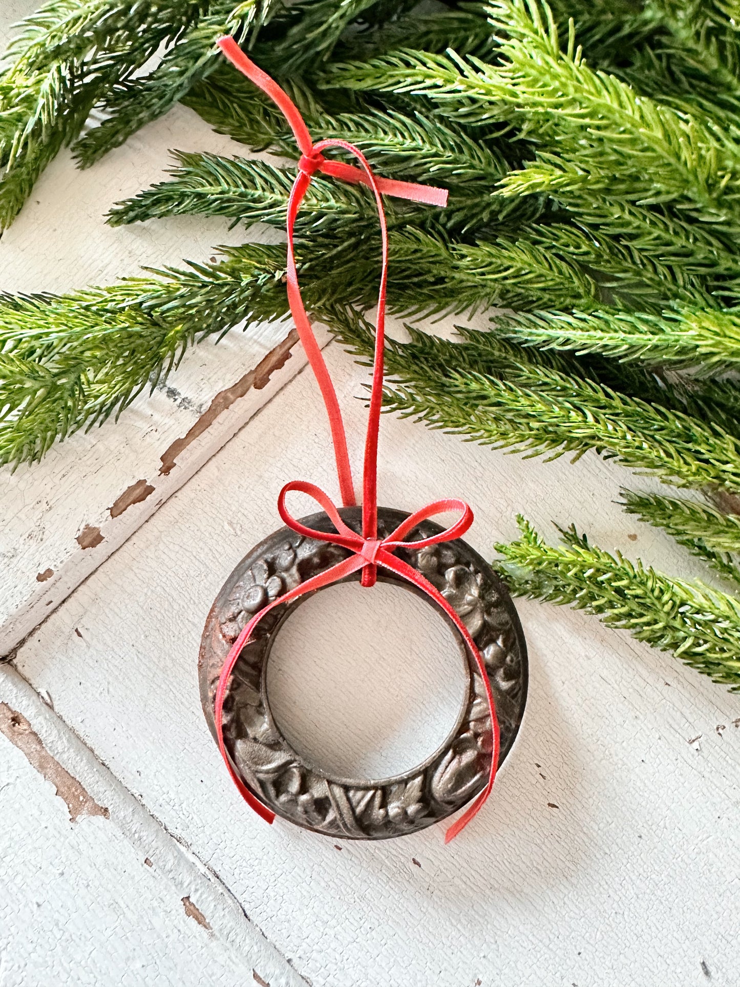 Vintage Salvaged Wreath Ornament