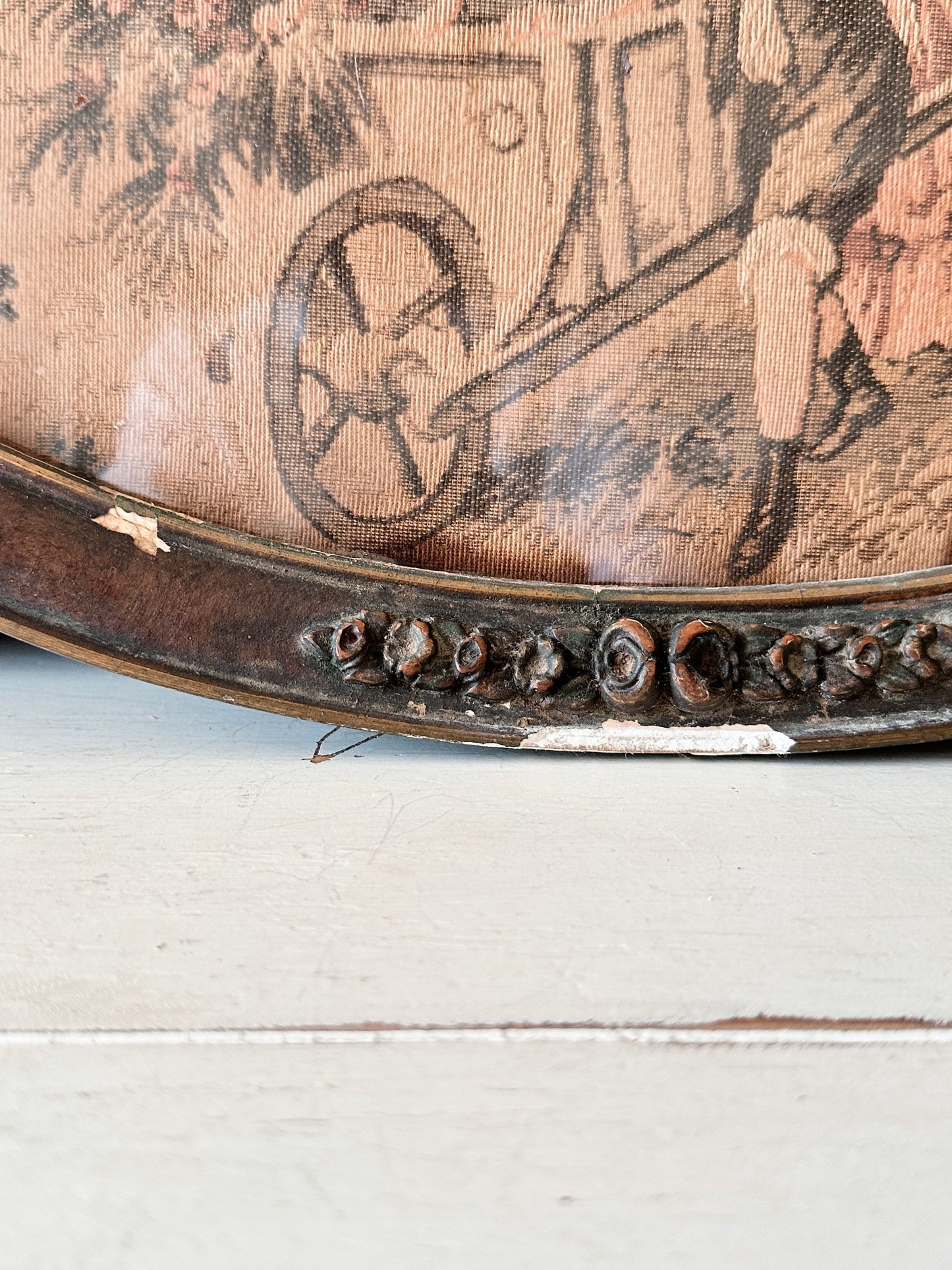 Unique Vintage Tapestry Tray