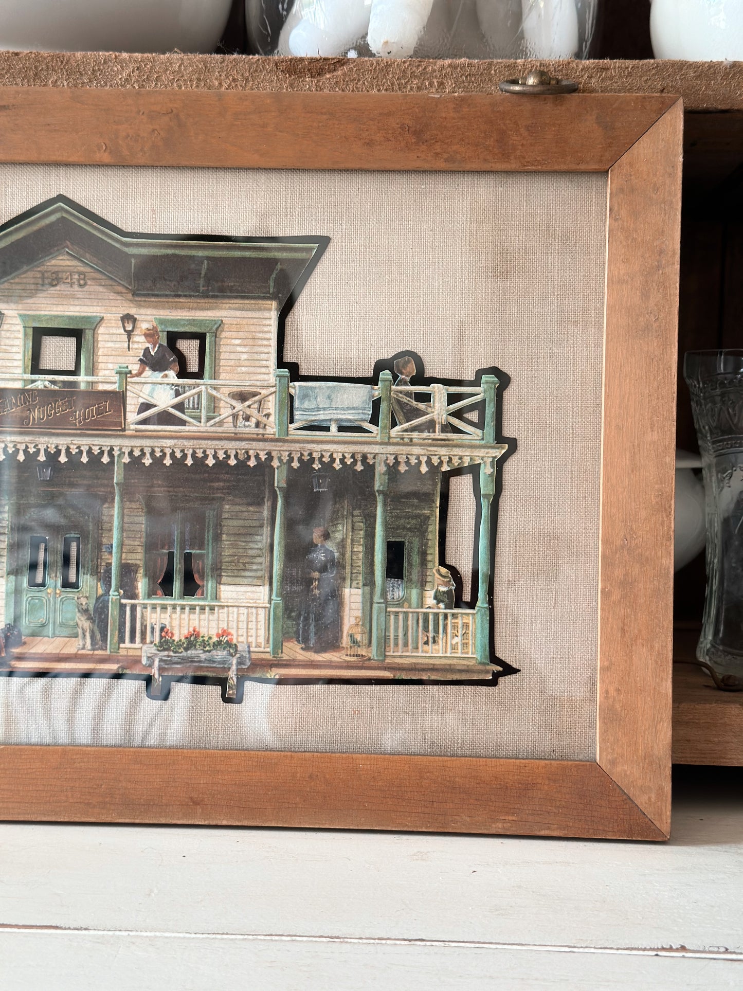 Vintage Framed Hotel Cutout