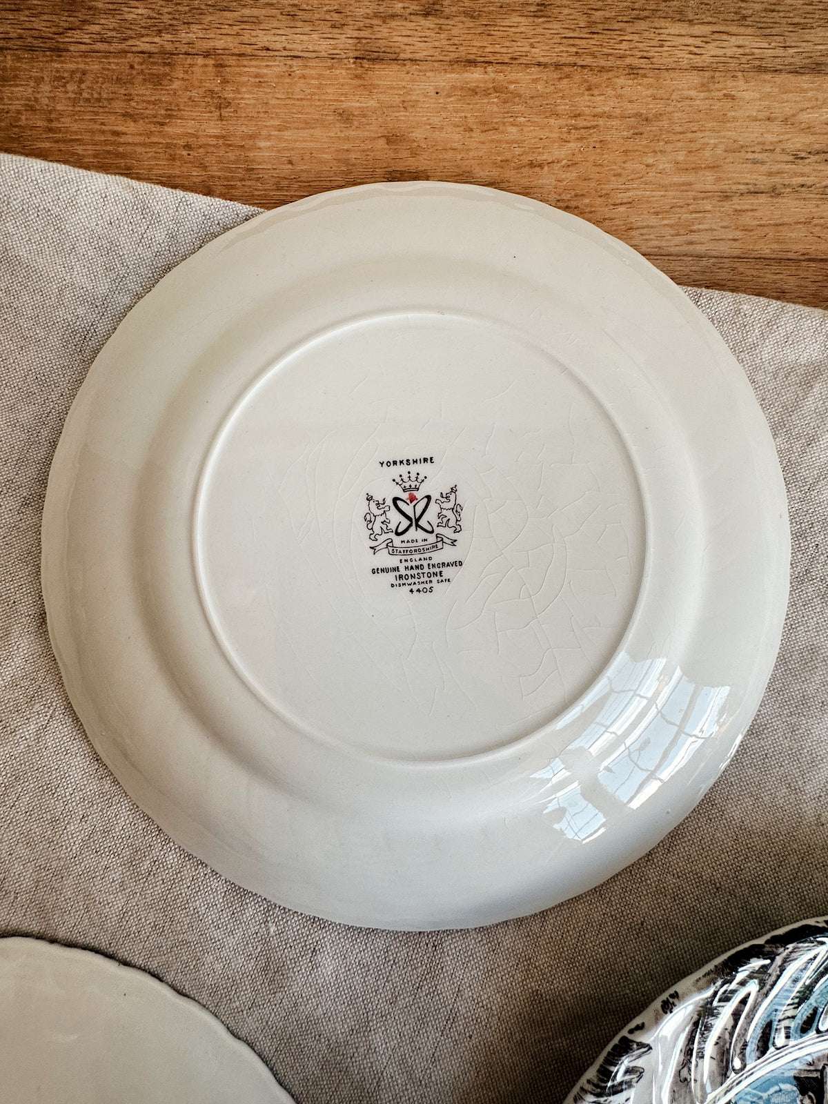 Collection of Four Ridgway Staffordshire Transferware Dessert Plates