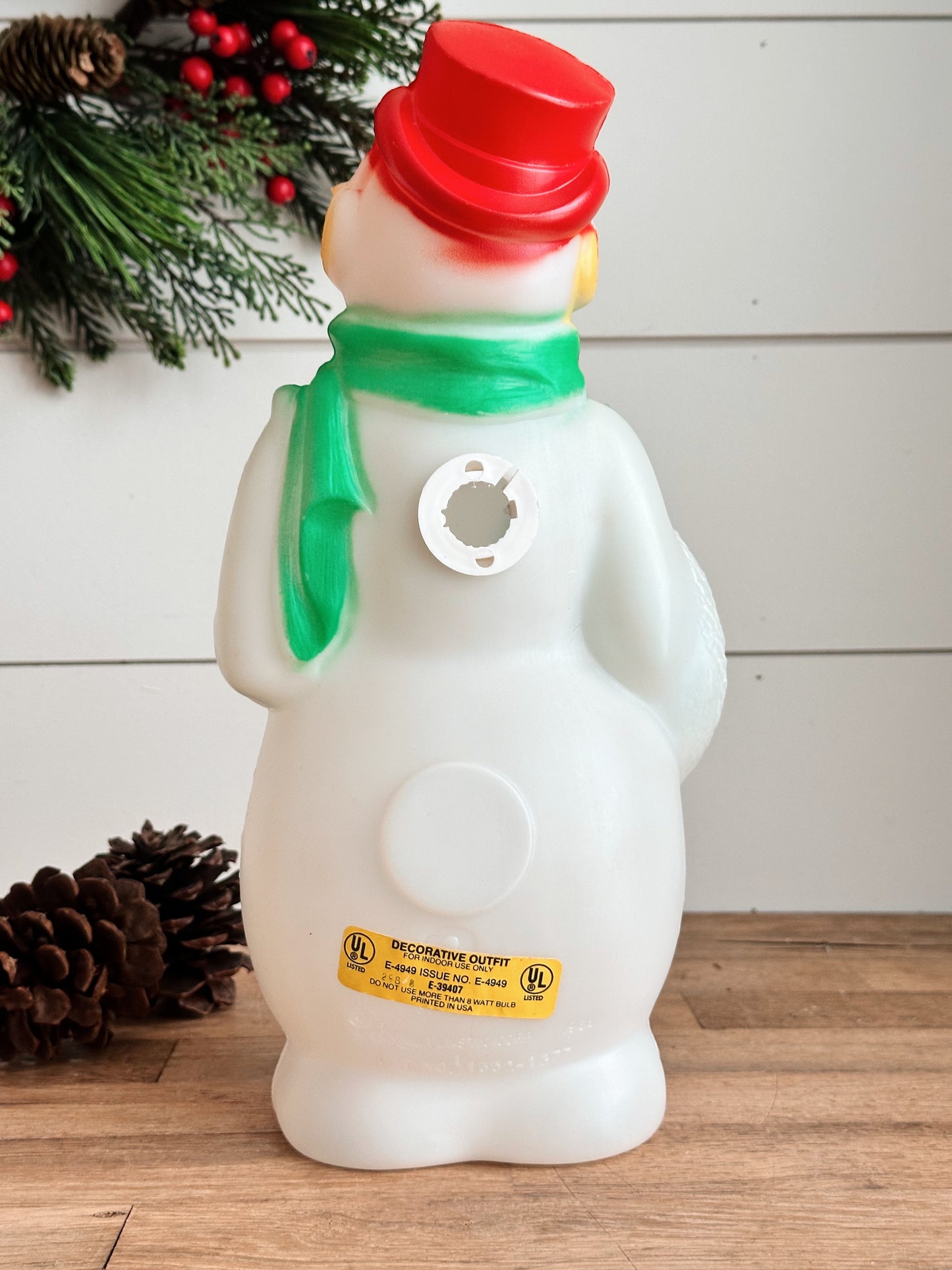 Vintage Empire Snowman Blow Mold