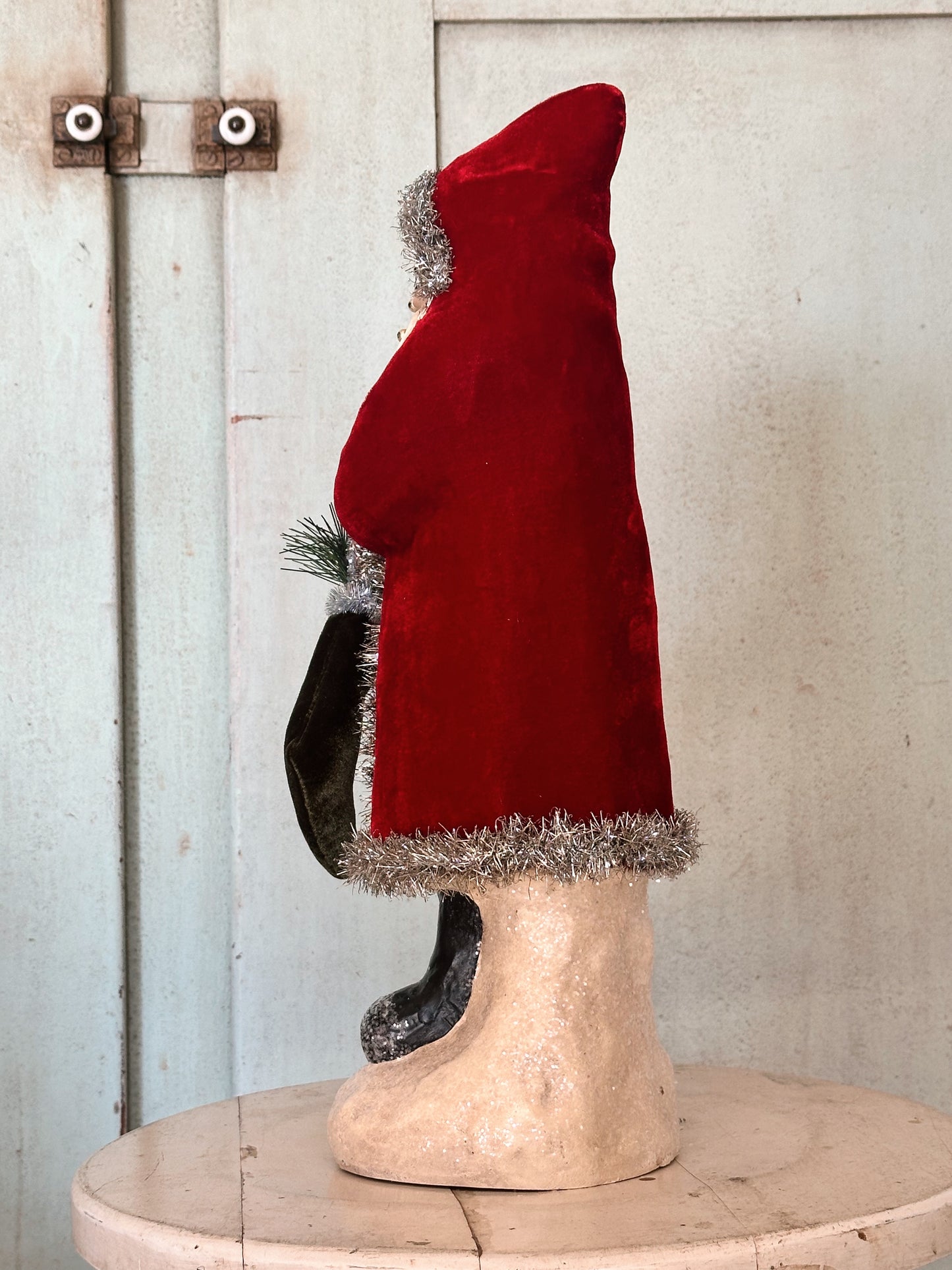 Old World Velvet Santa Claus