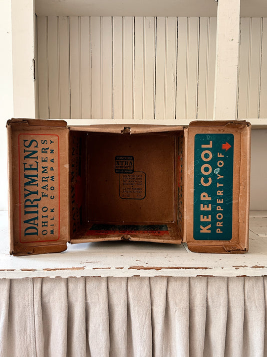 Vintage Dairy Box, Dairymen’s Ohio Farmers Milk
