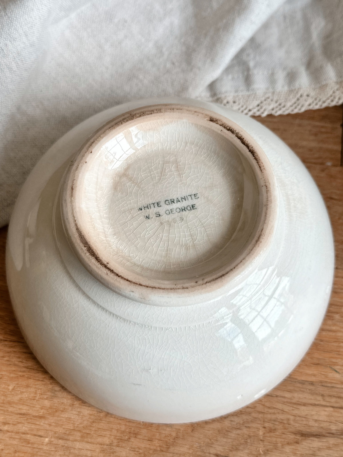 Pair of WS George Ironstone Bowls