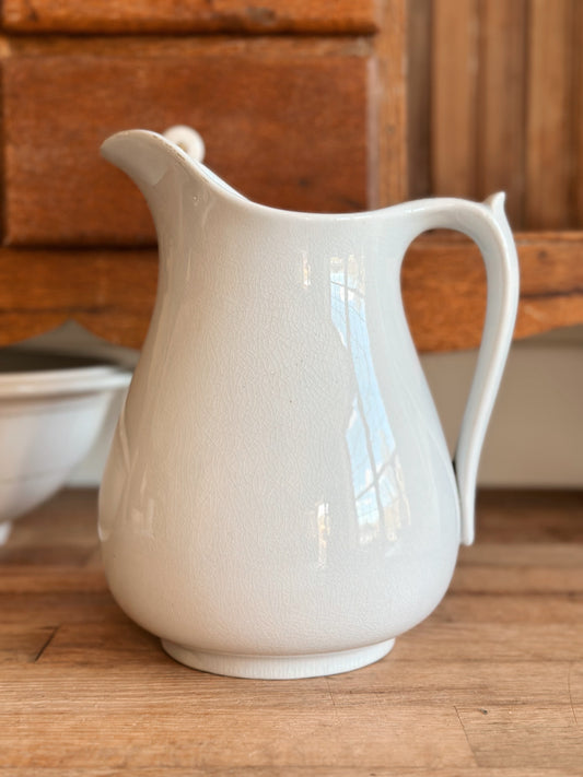 Hope & Carter Wide Belly Ironstone Pitcher