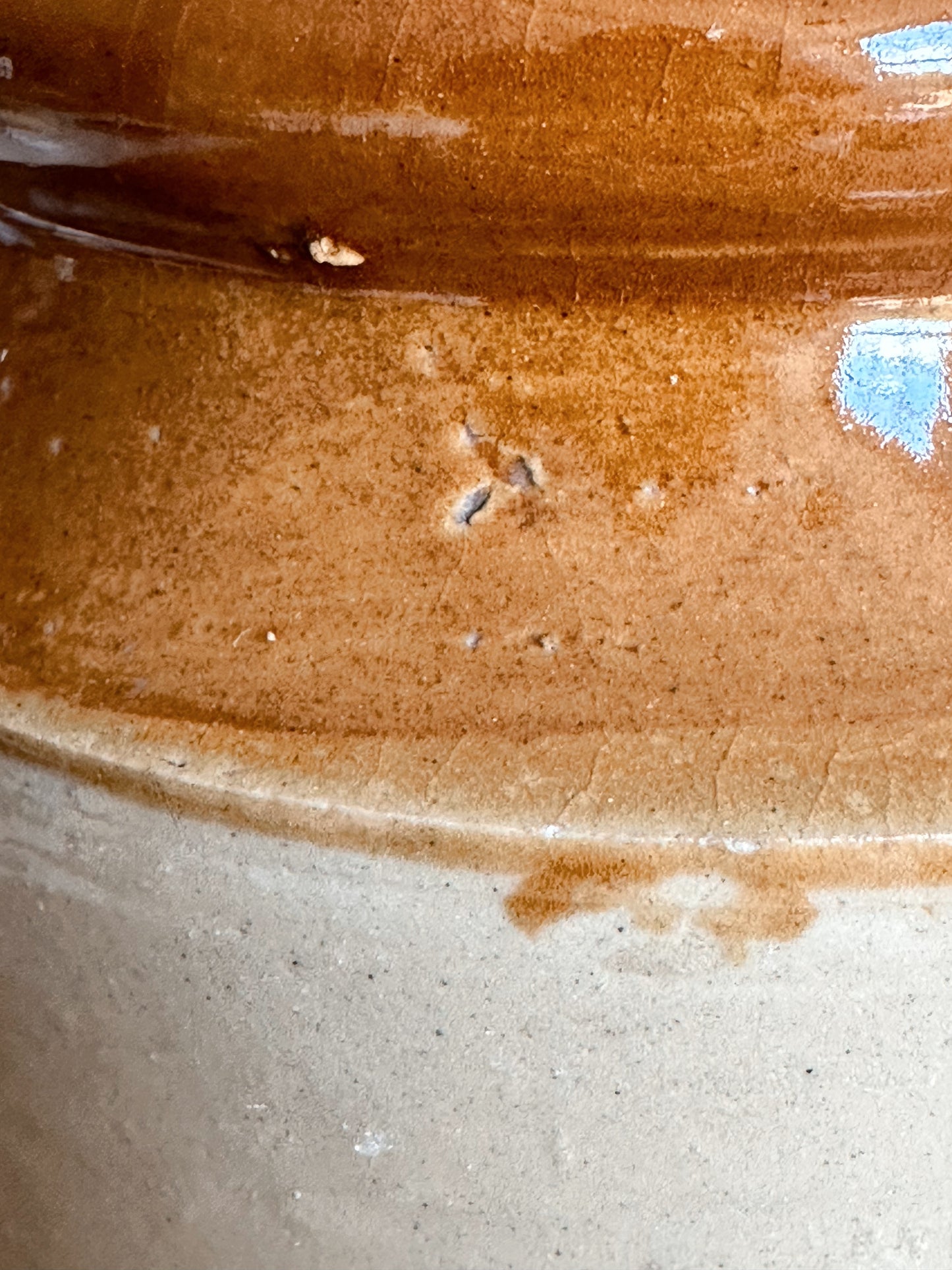 Two Toned Vintage Pantry Crock