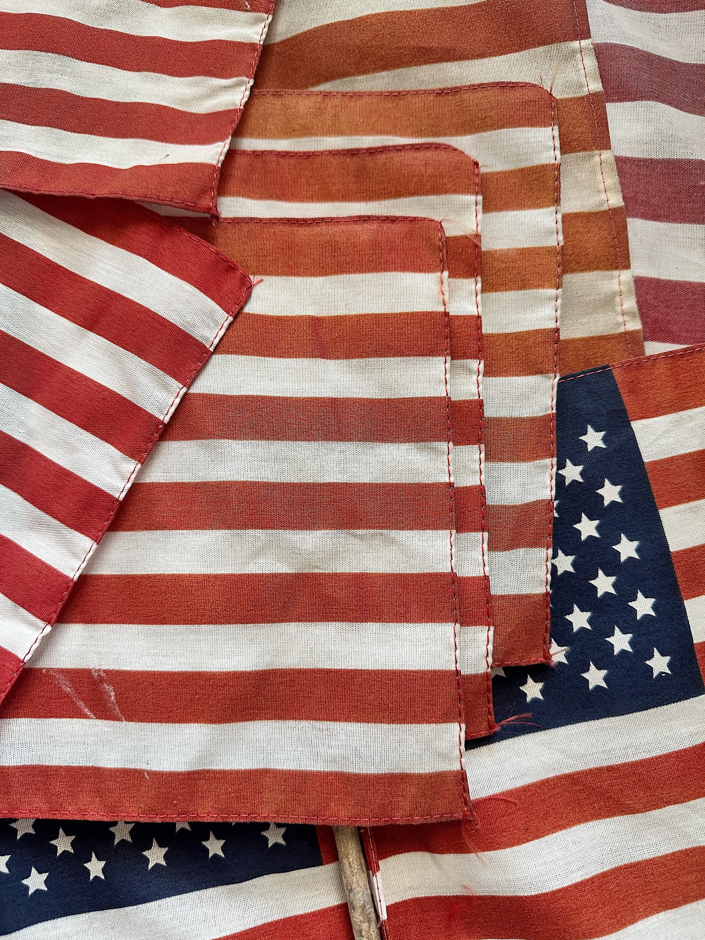 Instant Collection of Vintage American Parade Flags