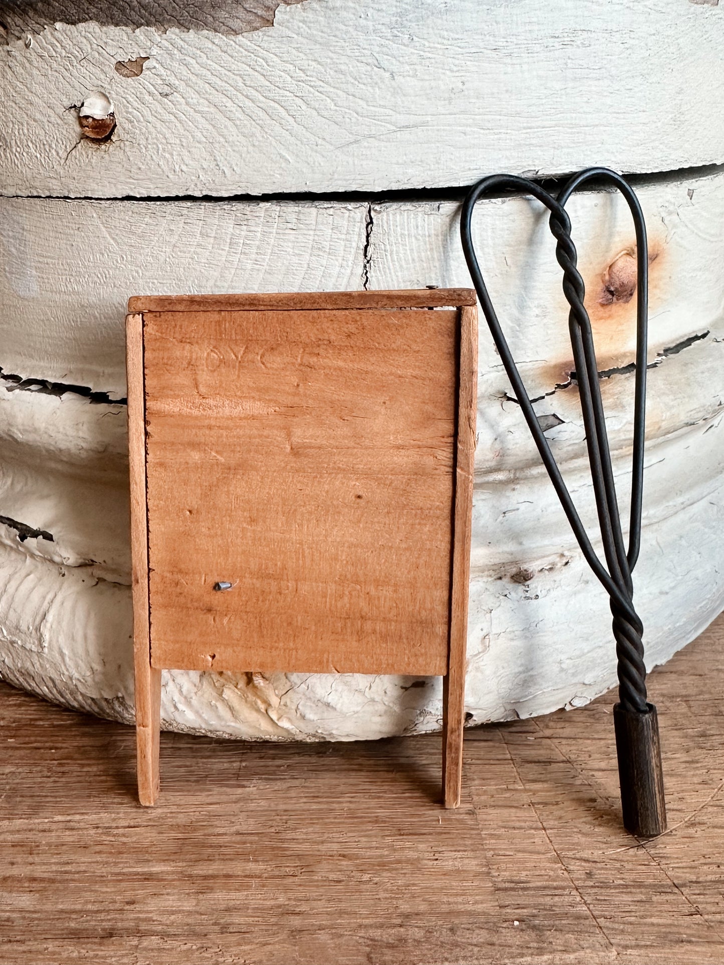 Collection of Antique Miniature Wood Laundry Items